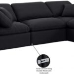 Indulge 105" Linen Textured Fabric Upholstered 4pc. Modular Sectional