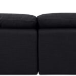 Indulge 140" Linen Textured Fabric Upholstered 5pc. Modular Sectional