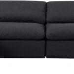 Indulge 140" Linen Textured Fabric Upholstered 5pc. Modular Sectional