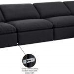 Indulge 140" Linen Textured Fabric Upholstered 5pc. Modular Sectional