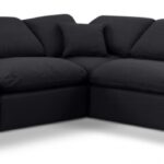Indulge 105" Linen Textured Fabric Upholstered 5pc. Modular Sectional