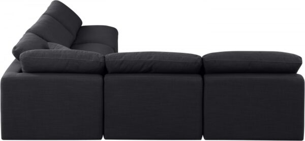 Indulge 105" Linen Textured Fabric Upholstered 5pc. Modular Sectional