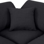 Indulge 105" Linen Textured Fabric Upholstered 5pc. Modular Sectional