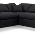 Indulge 105" Linen Textured Fabric Upholstered 5pc. Modular Sectional
