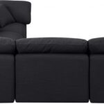 Indulge 105" Linen Textured Fabric Upholstered 5pc. Modular Sectional