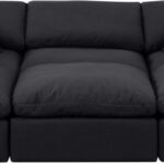 Indulge 105" Linen Textured Fabric Upholstered 6pc. Modular Sectional