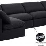 Indulge 140" Linen Textured Fabric Upholstered 6pc. Modular Sectional