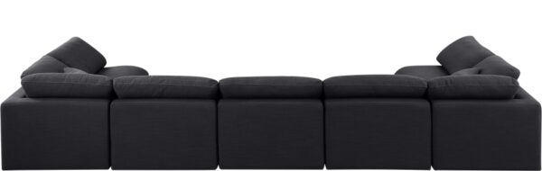 Indulge 175" Linen Textured Fabric Upholstered 7pc. Modular Sectional