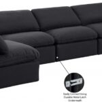 Indulge 175" Linen Textured Fabric Upholstered 7pc. Modular Sectional