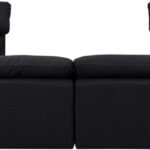 Indulge 140" Linen Textured Fabric Upholstered 8pc. Modular Sectional