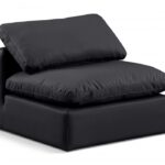 Indulge Vegan Leather Upholstered Armless Modular Chair