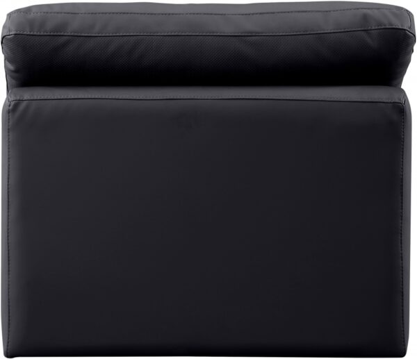 Indulge Vegan Leather Upholstered Armless Modular Chair