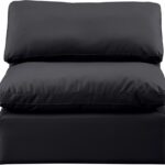 Indulge Vegan Leather Upholstered Armless Modular Chair
