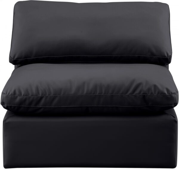 Indulge Vegan Leather Upholstered Armless Modular Chair