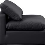Indulge Vegan Leather Upholstered Armless Modular Chair