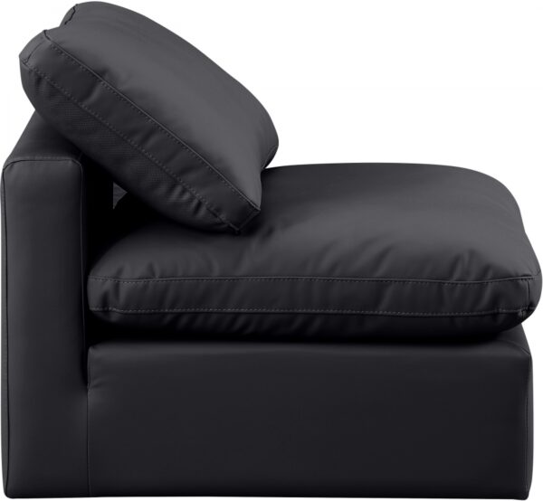 Indulge Vegan Leather Upholstered Armless Modular Chair