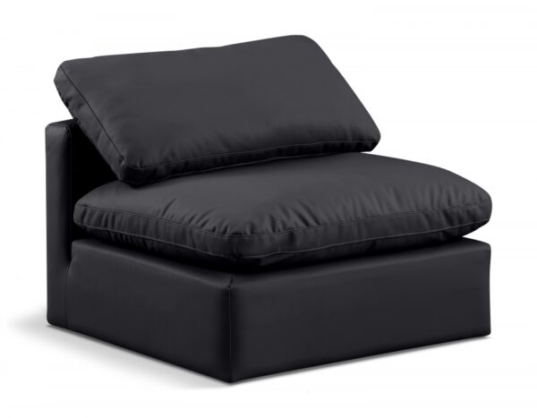 Indulge Vegan Leather Upholstered Armless Modular Chair