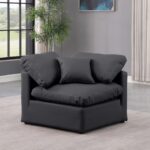Indulge Vegan Leather Upholstered Corner Modular Chair