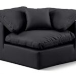 Indulge Vegan Leather Upholstered Corner Modular Chair