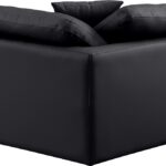 Indulge Vegan Leather Upholstered Corner Modular Chair