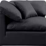 Indulge Vegan Leather Upholstered Corner Modular Chair