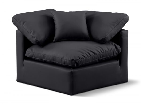 Indulge Vegan Leather Upholstered Corner Modular Chair