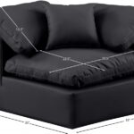 Indulge Vegan Leather Upholstered Corner Modular Chair