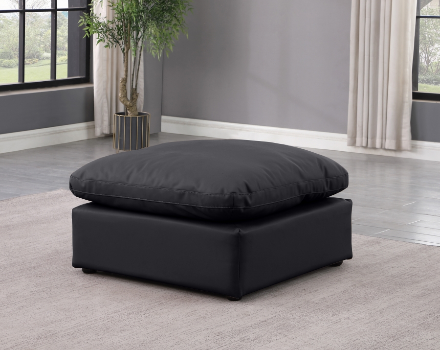 Indulge Vegan Leather Upholstered Modular Ottoman