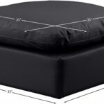 Indulge Vegan Leather Upholstered Modular Ottoman