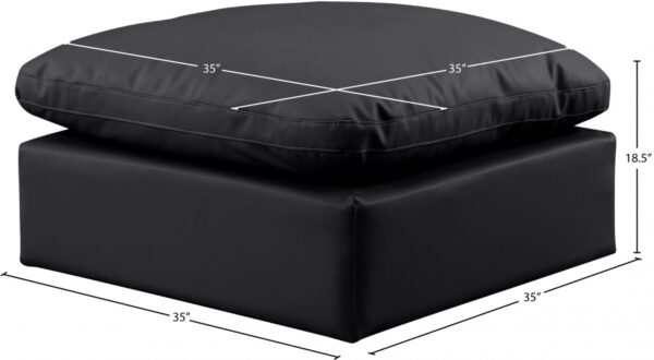 Indulge Vegan Leather Upholstered Modular Ottoman