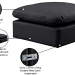 Indulge Vegan Leather Upholstered Modular Ottoman