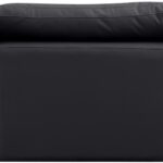 Indulge 105" Vegan Leather Upholstered 3pc. Armless Modular Sofa