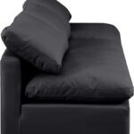 Indulge 105" Vegan Leather Upholstered 3pc. Armless Modular Sofa
