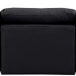 Indulge 105" Vegan Leather Upholstered 3pc. Modular Sofa