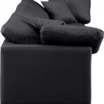 Indulge 105" Vegan Leather Upholstered 3pc. Modular Sofa