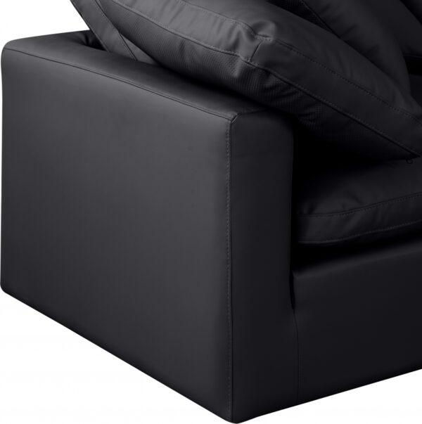 Indulge 140" Vegan Leather Upholstered 4pc. Modular Sofa