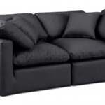 Indulge 70" Vegan Leather Upholstered 2pc. Modular Loveseat
