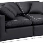 Indulge 70" Vegan Leather Upholstered 2pc. Modular Loveseat