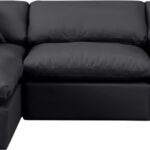 Indulge 105" Vegan Leather Upholstered 4pc. Modular Sectional