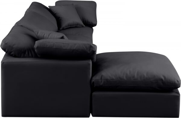 Indulge 105" Vegan Leather Upholstered 4pc. Modular Sectional