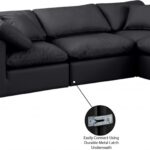 Indulge 105" Vegan Leather Upholstered 4pc. Modular Sectional