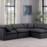 Indulge 105" Vegan Leather Upholstered 4pc. Modular Sectional