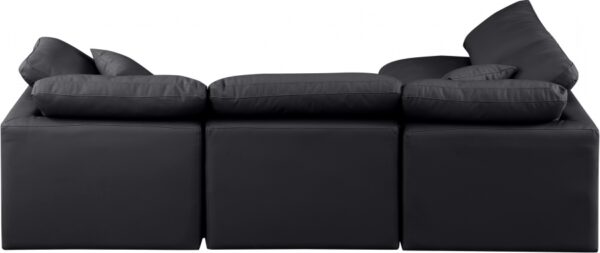 Indulge 105" Vegan Leather Upholstered 4pc. Modular Sectional