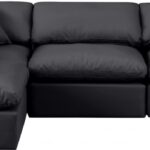 Indulge 105" Vegan Leather Upholstered 4pc. Modular Sectional