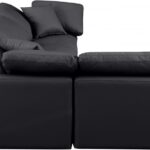 Indulge 105" Vegan Leather Upholstered 4pc. Modular Sectional