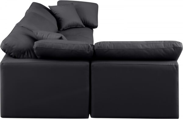 Indulge 105" Vegan Leather Upholstered 4pc. Modular Sectional