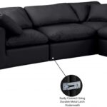 Indulge 105" Vegan Leather Upholstered 4pc. Modular Sectional