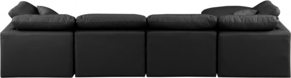 Indulge 140" Vegan Leather Upholstered 5pc. Modular Sectional
