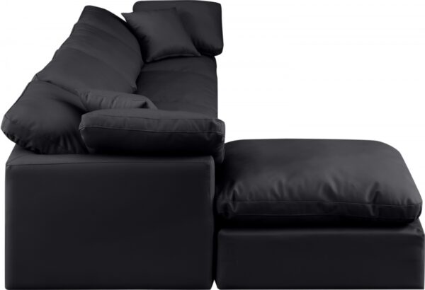 Indulge 140" Vegan Leather Upholstered 5pc. Modular Sectional