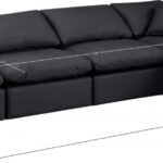 Indulge 140" Vegan Leather Upholstered 5pc. Modular Sectional
